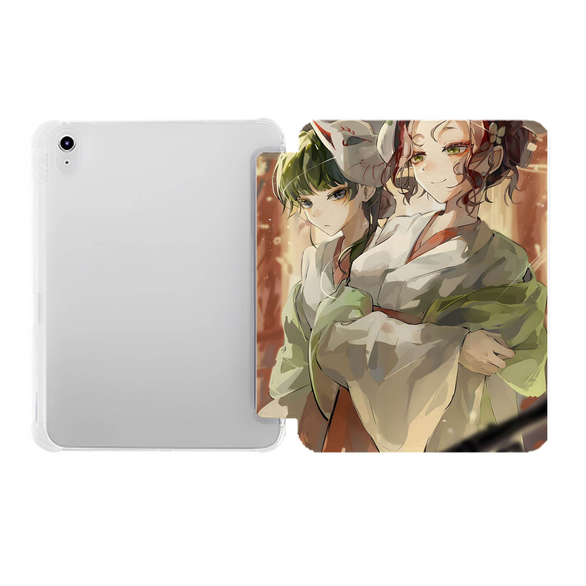 （画像用） 薬屋のひとりごと The Apothecary Diaries IPad ケース ペン収納付き 三つ折りスタンド PUレザー×シリコン 対応機種9.5/10.5/10.9インチ